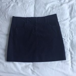 J. Crew Navy Stretch Cord Skirt 15.5”